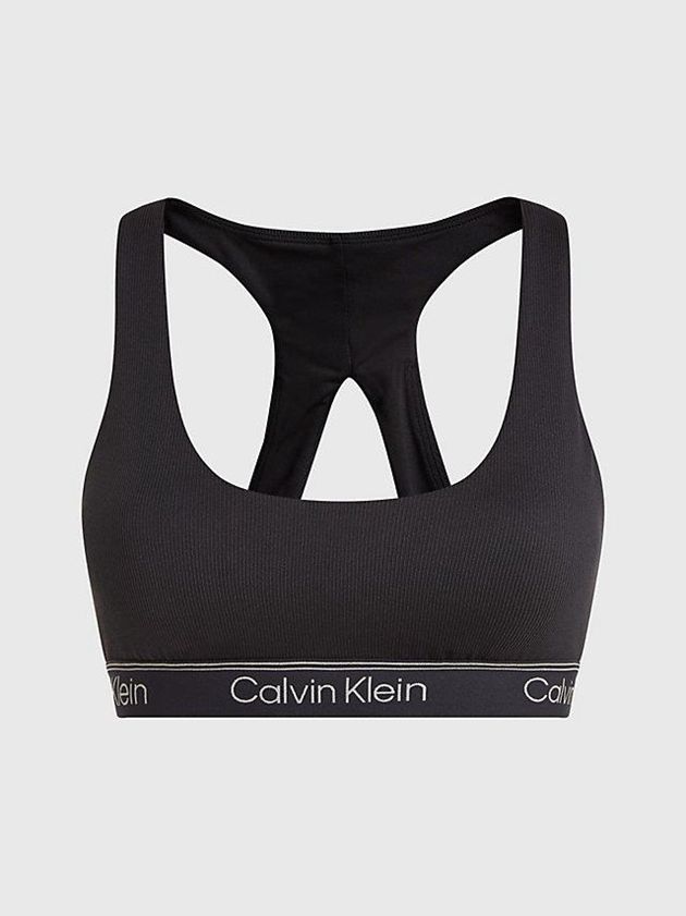 Calvin Klein USA Medium Impact Sports Womens Bra Black 6703942-JQ